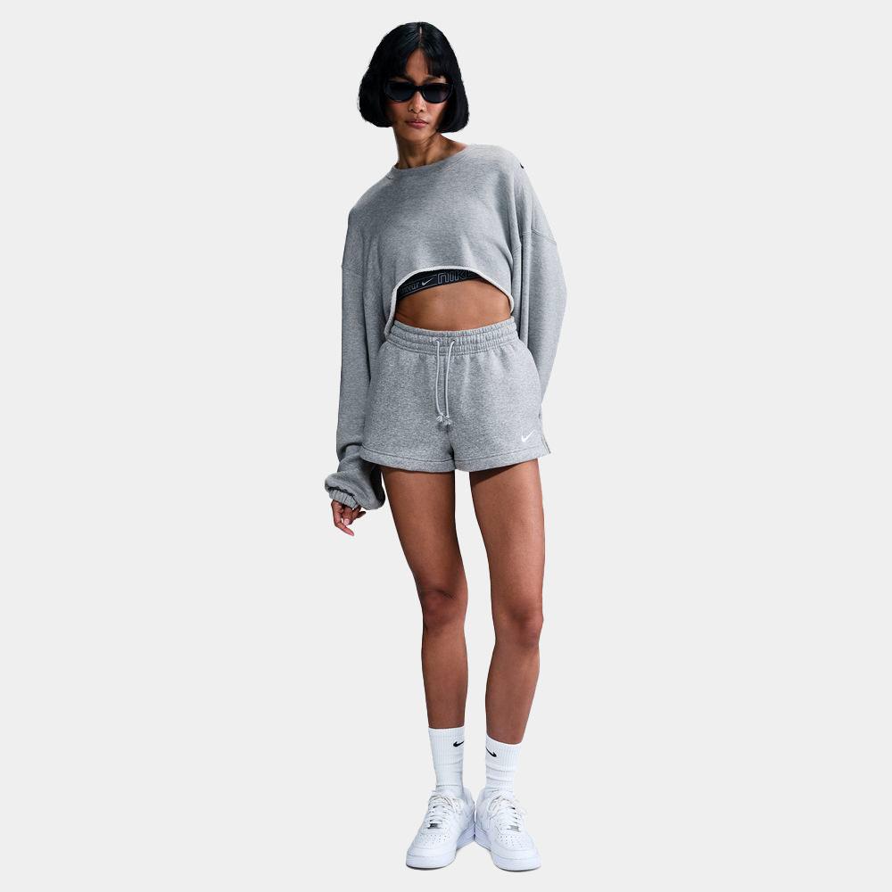 Pantalón Corto Nike Sportswear Phoenix Fleece De Talle Medio Y 5 cm - Mujer