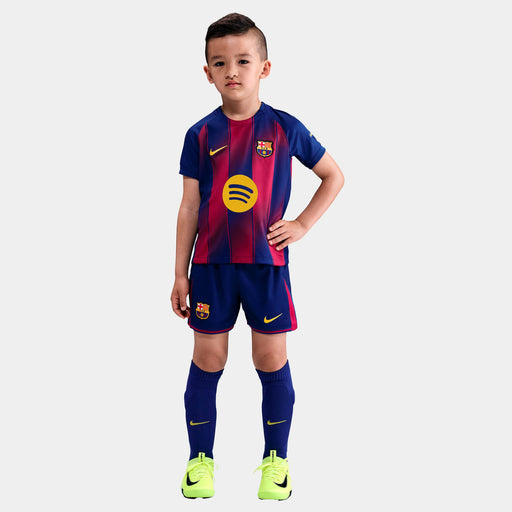 Conjunto Nike Fc Barcelona 2025/26 Stadium Home Little Kids' 3-Piece Kit