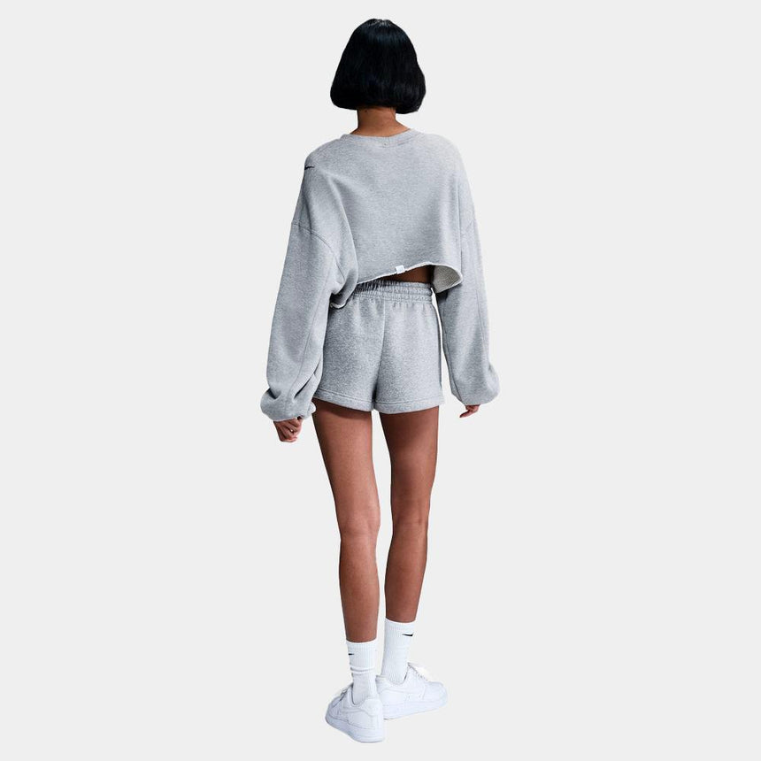 Pantalón Corto Nike Sportswear Phoenix Fleece De Talle Medio Y 5 cm - Mujer