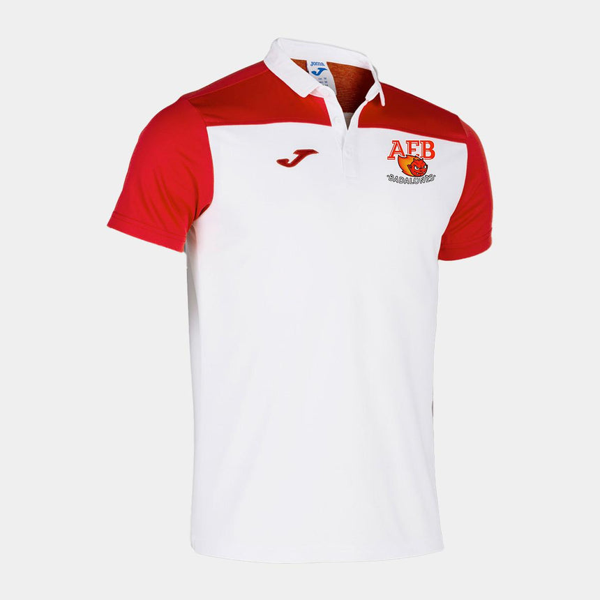 Polo hobby ii blanco-rojo m/c