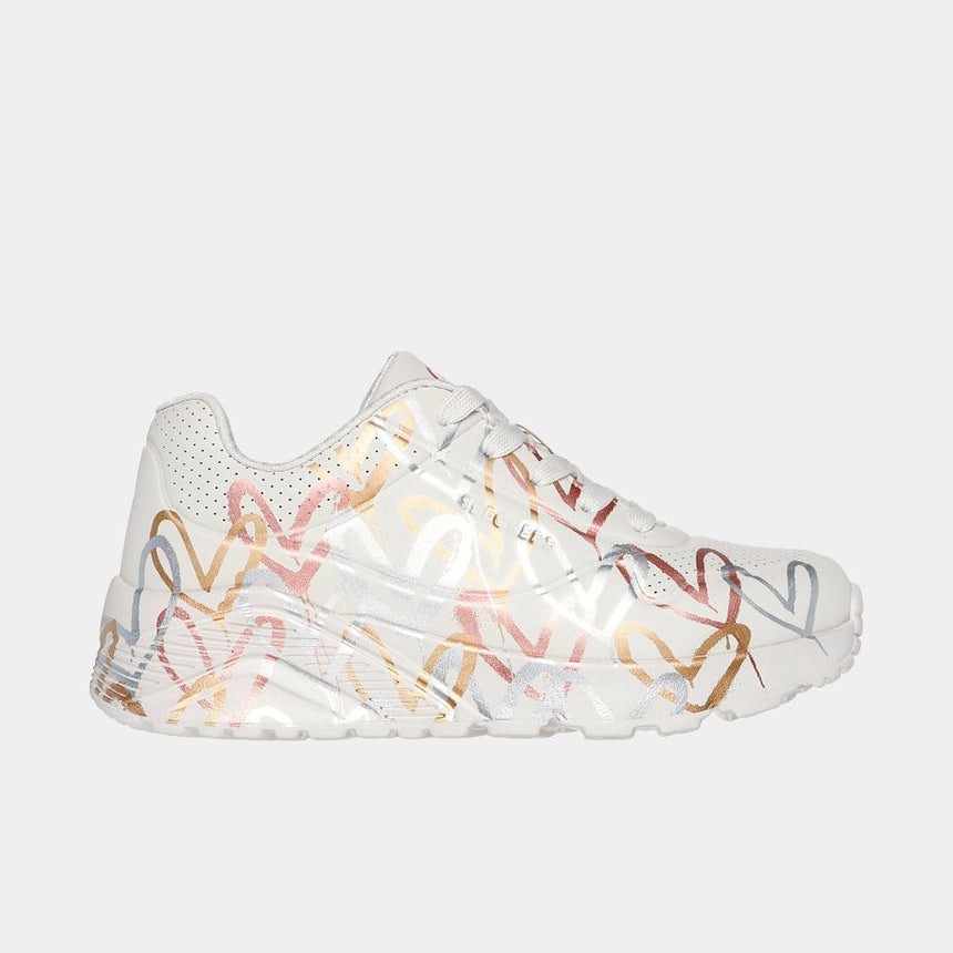 Zapatilla Skechers Jgoldcrown: Uno Lite - Metallic Love