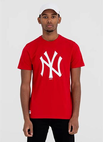 New Era Camiseta New York Yankees Team Logo Rojo
