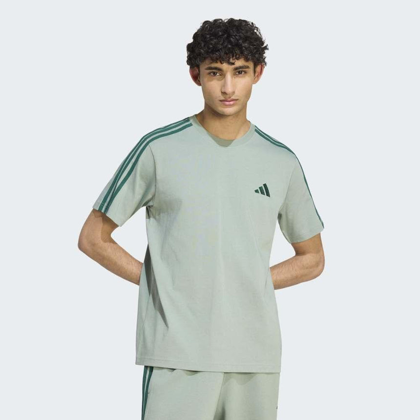 adidas Camiseta De Punto Con Logotipo A La Izquierda Del Pecho Essentials 3 Stripes