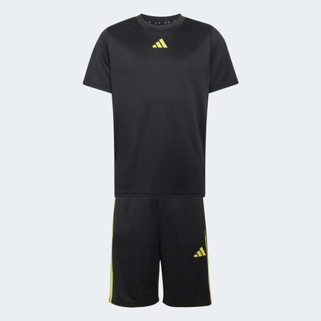 adidas Conjunto Camiseta Y Pantalón Corto Train Essentials 3 Bandas (adolescentes)