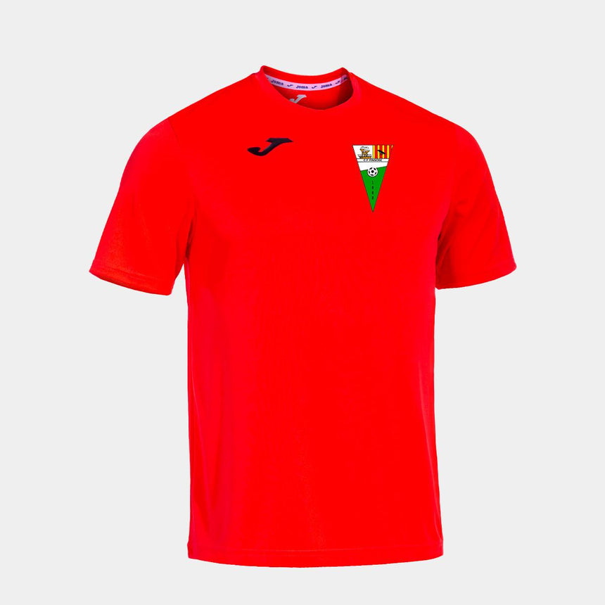 Camiseta combi coral fluor m/c