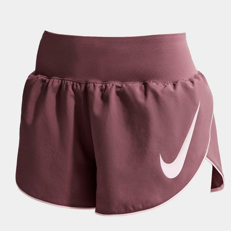 Shorts Nike Tempo Flow Swoosh DrI-Fit MiD-Rise BrieF-Lined Running Para Mujer