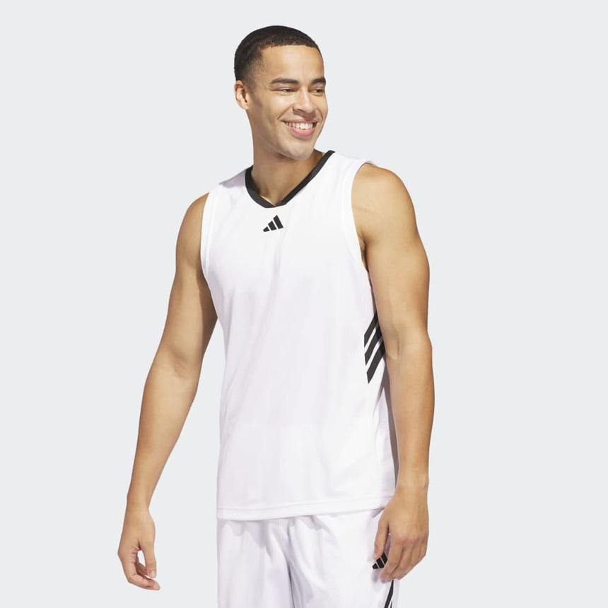 adidas Camiseta Baloncesto Hombre 3-Stripes Tank