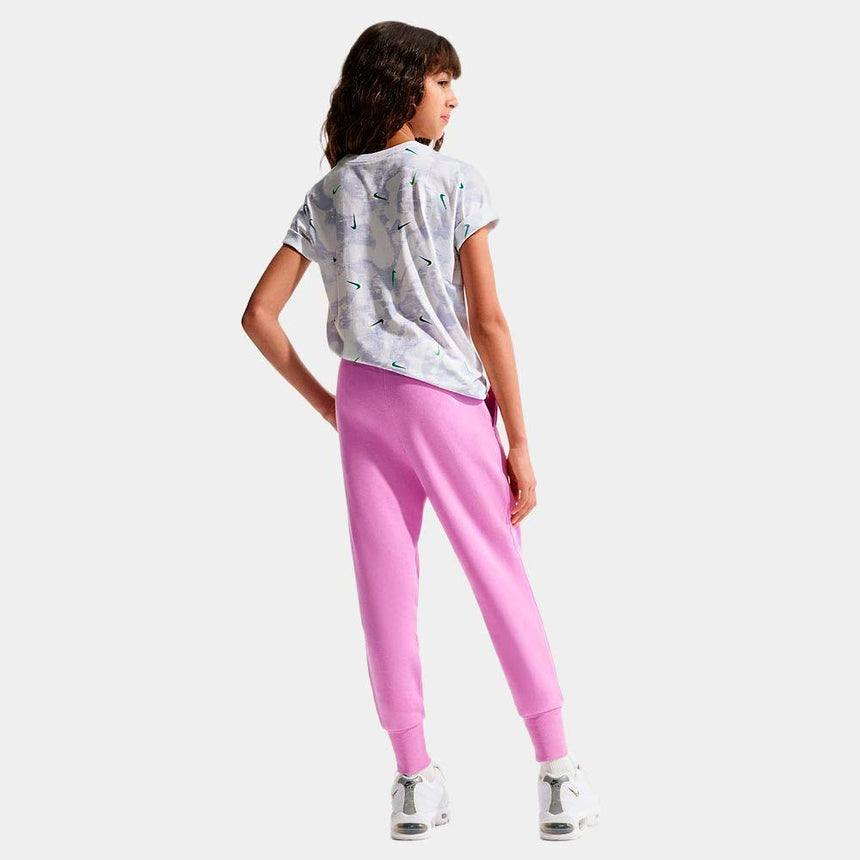 Pantalón Nike Sportswear Club Fleece Ajustado De Talle Alto - Niña
