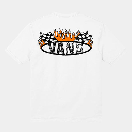 Camiseta Vans Racing Flames Ss Para Niño/a