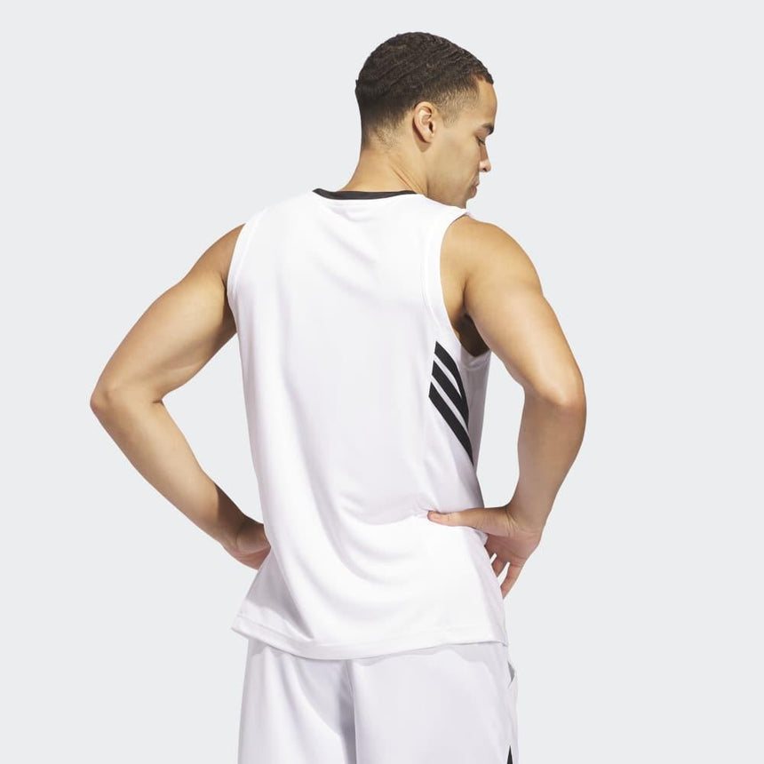 adidas Camiseta Baloncesto Hombre 3-Stripes Tank