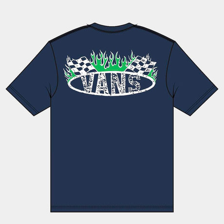 Camiseta Vans Racing Flames Ss Para Niño/a