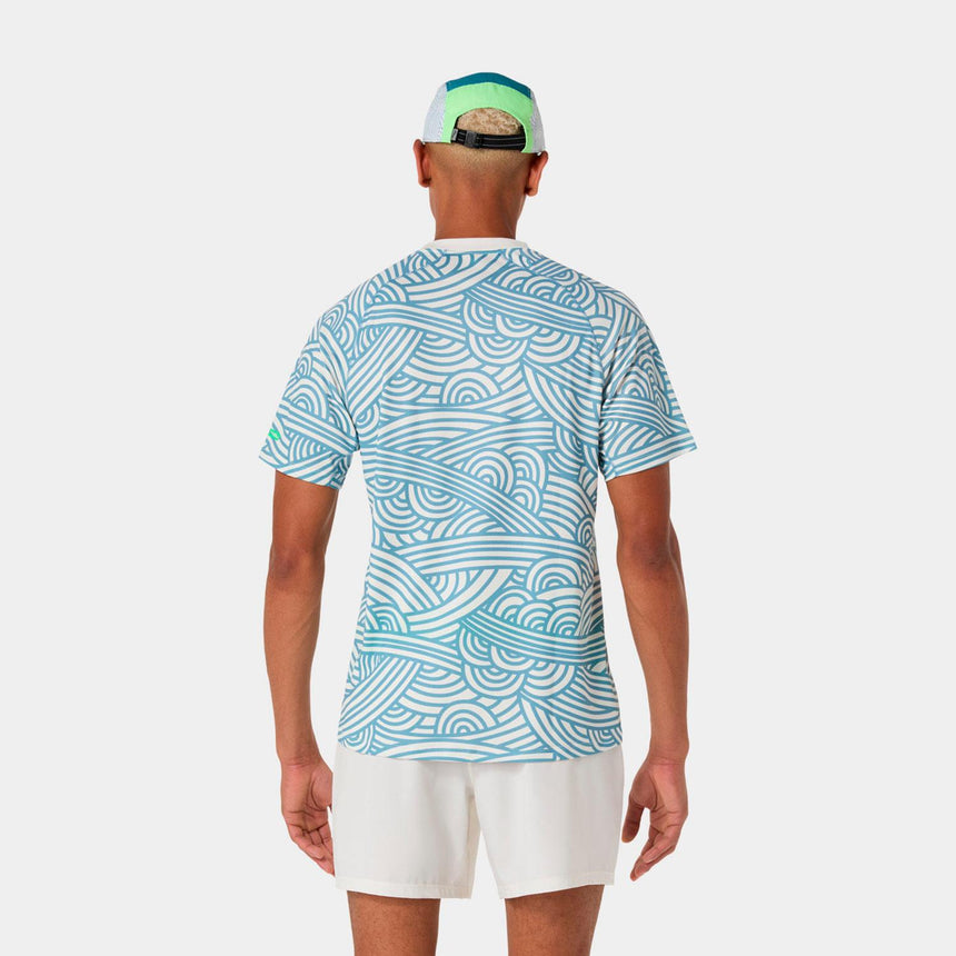 Camiseta Asics Padel Court All Over Print Ss Top Hombre