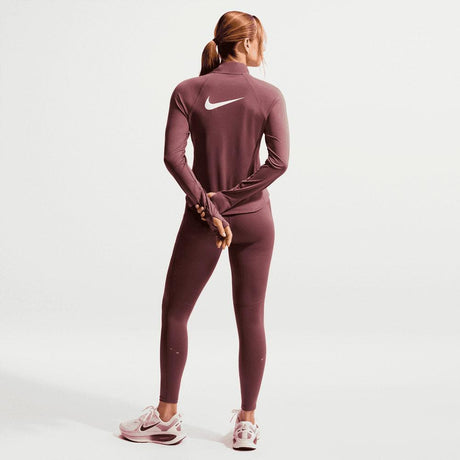Parte De Arriba Nike Tempo Swoosh De Running DrI-Fit Con Media Cremallera - Mujer