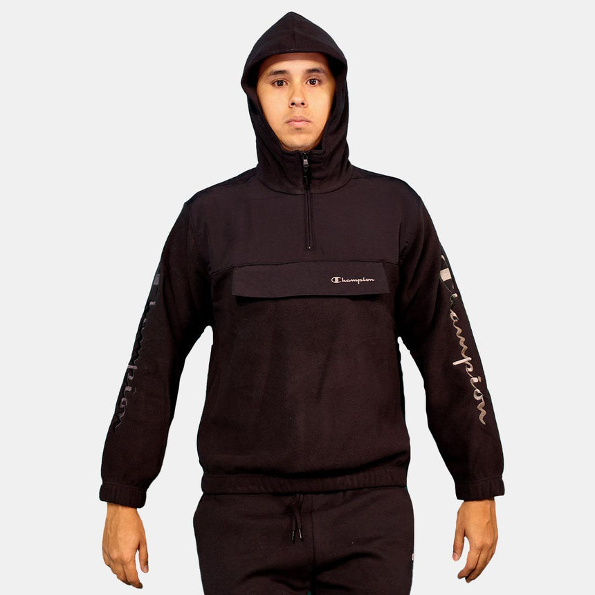 Champion Hooded Half Zip Sweatshirt