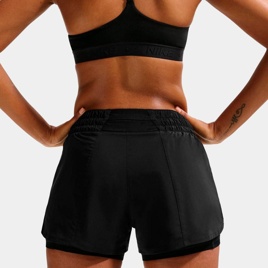 Pantalón Corto Nike One De 8 cm Con Talle Medio Y Diseño 2 En 1 DrI-Fit - Mujer