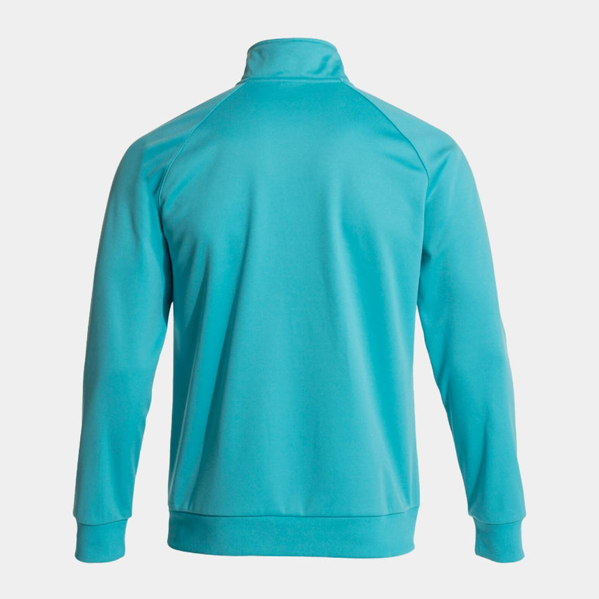 Sudadera faraon media cremallera turquesa flúor
