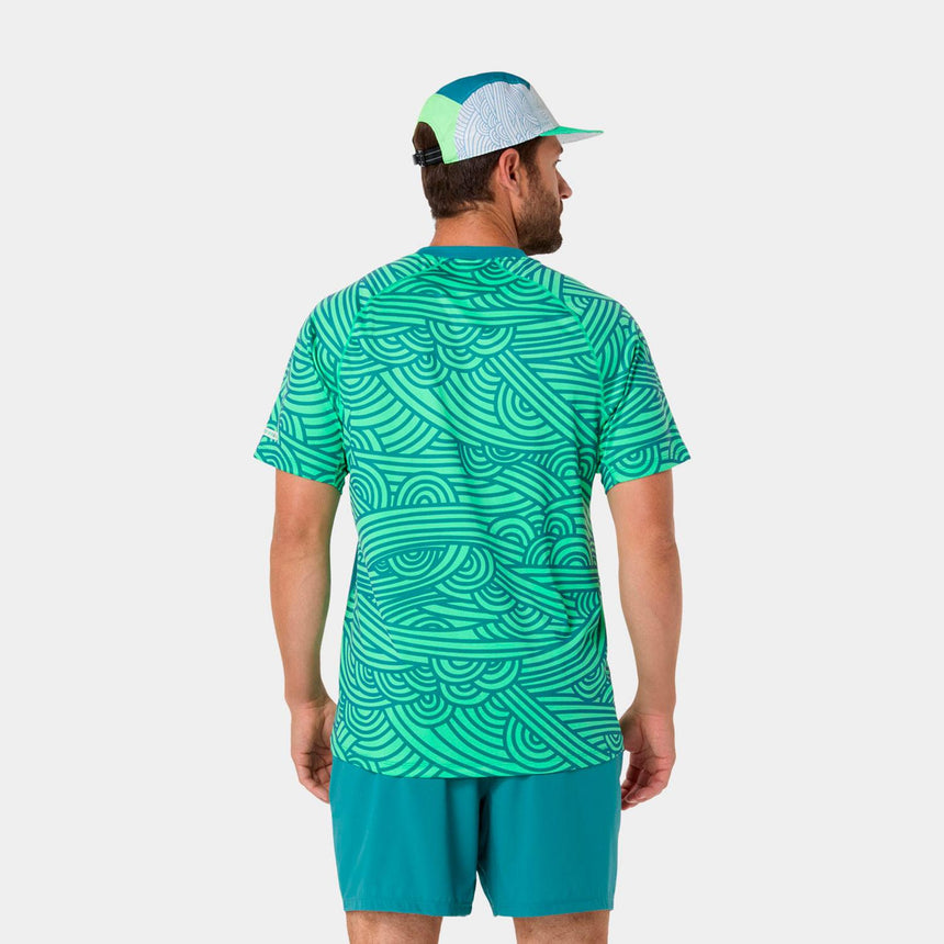 Camiseta Asics Padel Court All Over Print Ss Top Hombre