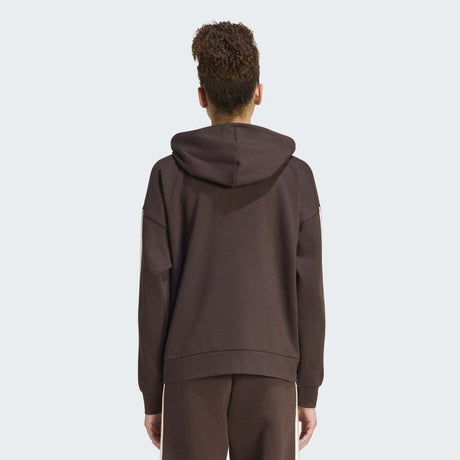 adidas Chaqueta De Felpa Con Capucha Y Cremallera Essentials 3 Stripes