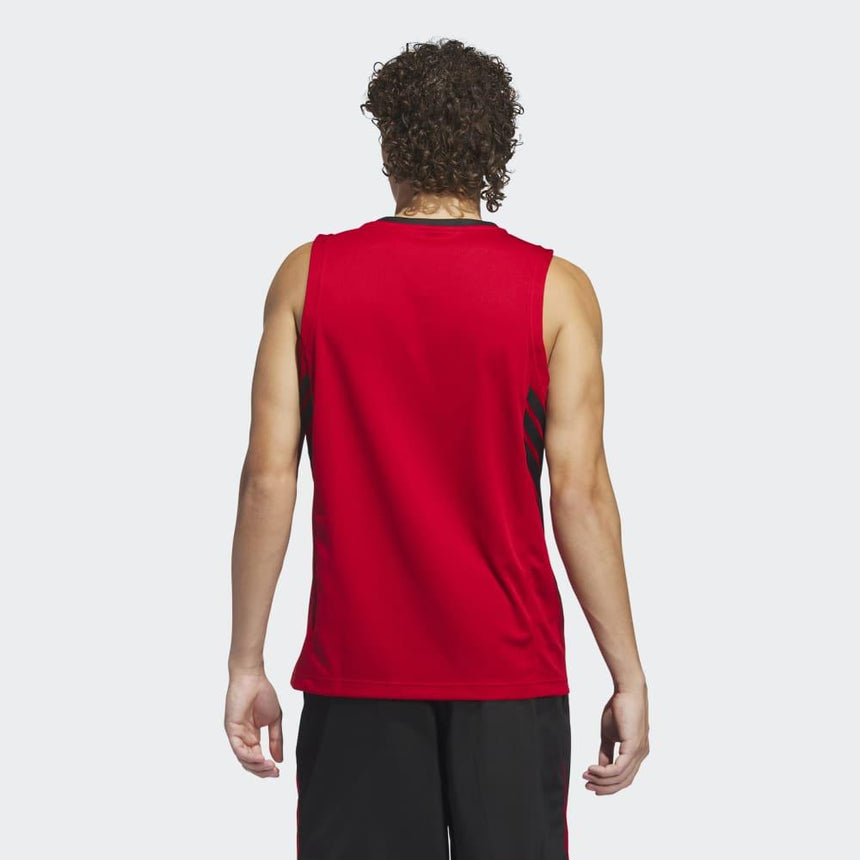 adidas Camiseta Baloncesto Hombre 3-Stripes Tank