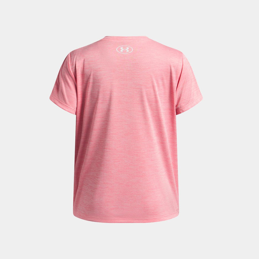 Camiseta De Manga Corta Ua Tech™ Twist Wordmark Logo Para Niña