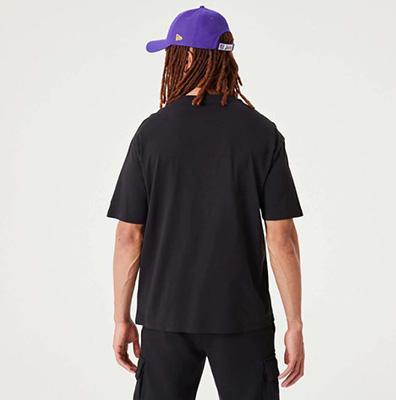 New Era Camiseta Chicago Bulls Nba Championship Oversized Negro