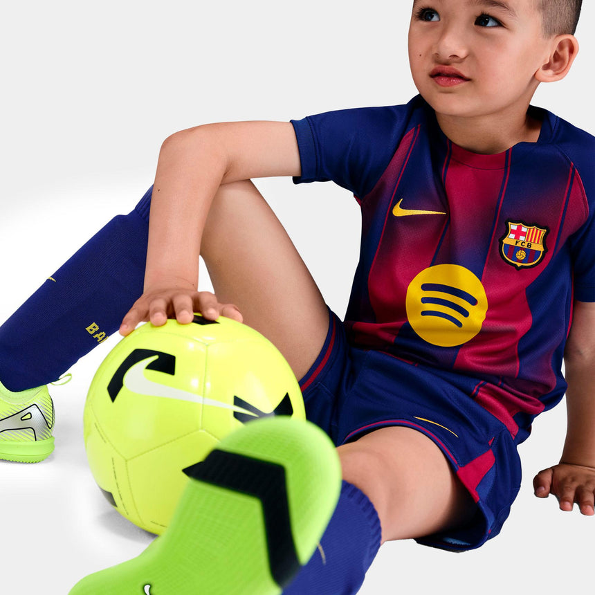 Conjunto Nike Fc Barcelona 2025/26 Stadium Home Little Kids' 3-Piece Kit