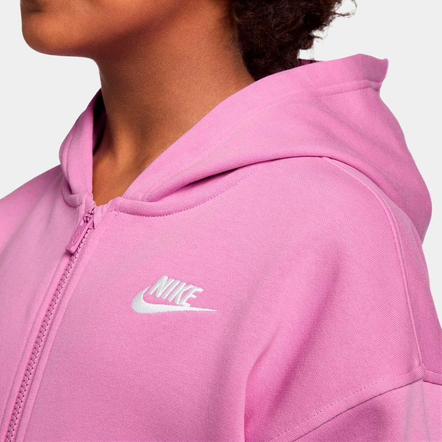 Sudadera Nike Sportswear Club Fleece Con Capucha Con Cremallera Completa Oversize - Niña