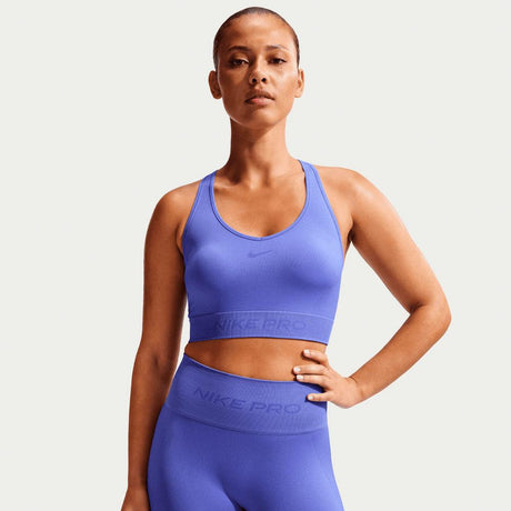 Mallas Cortas Nike Pro Seamless De 13 cm Y Talle Alto DrI-Fit - Mujer