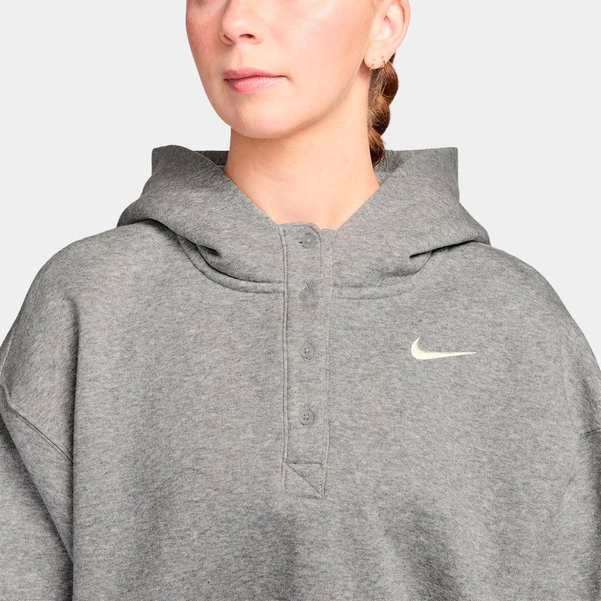 Sudadera Nike Sportswear Phoenix Fleece Con Capucha Henley - Mujer