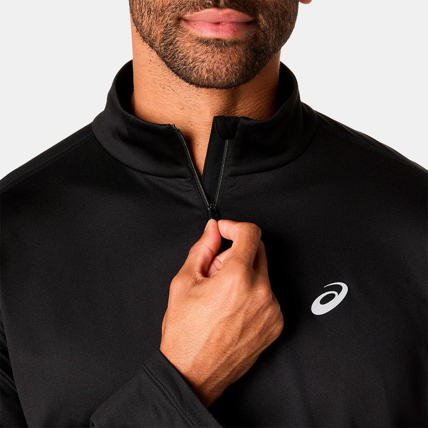 Camiseta De Invierno Asics Core Ls 1/2 Zip Para Hombre