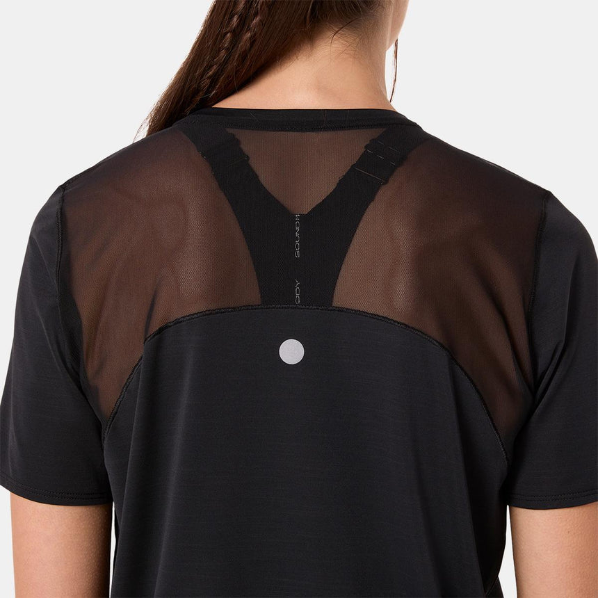 Camiseta Asics Road De Manga Corta Para Mujer