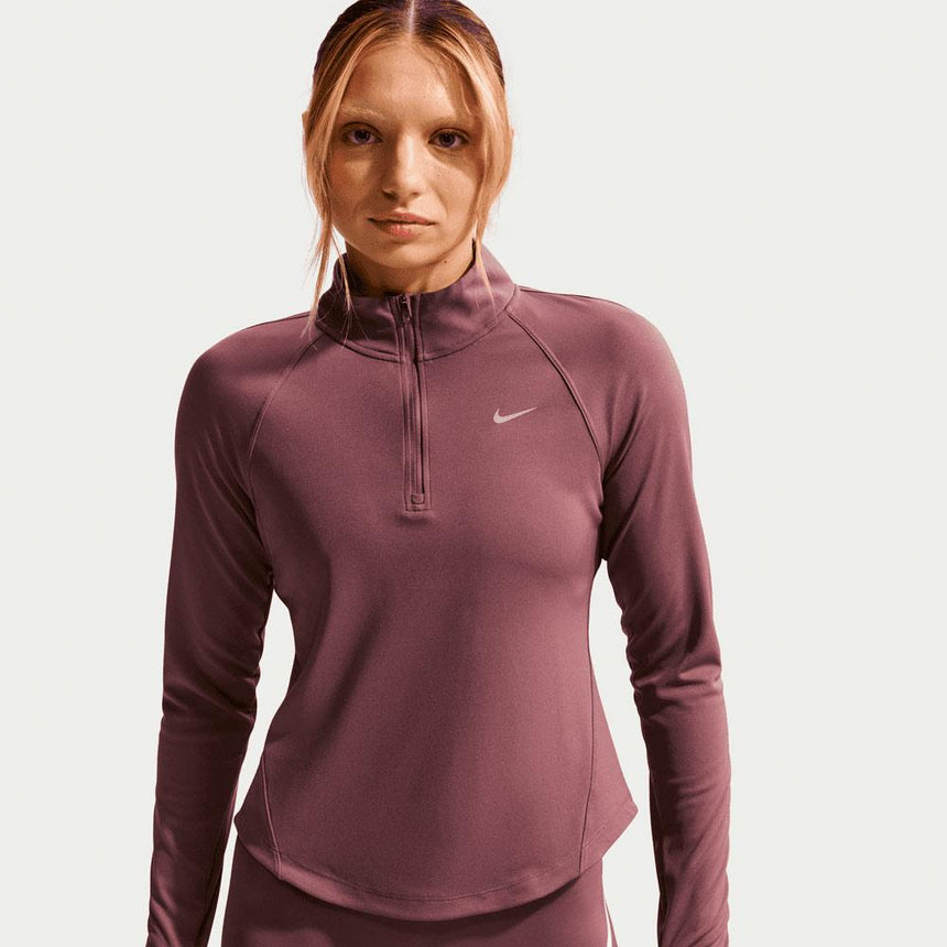 Parte De Arriba Nike Tempo Swoosh De Running DrI-Fit Con Media Cremallera - Mujer