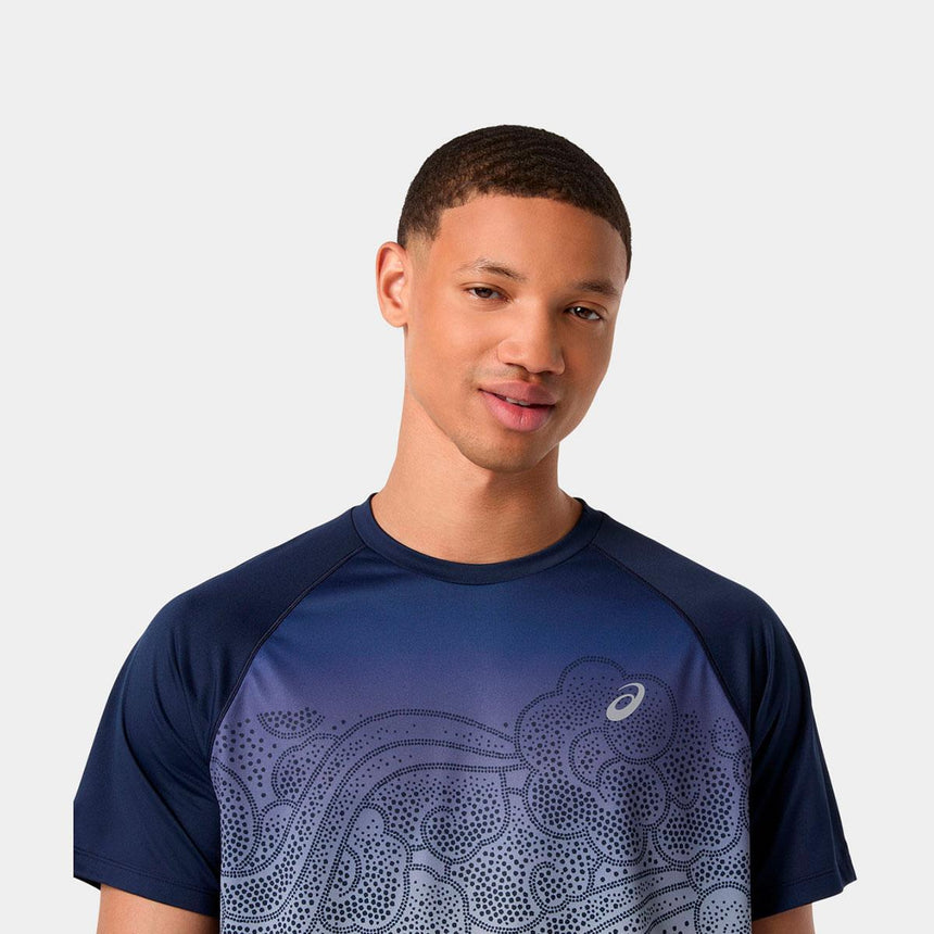 Camiseta Asics Road Fade Ss Top Hombre