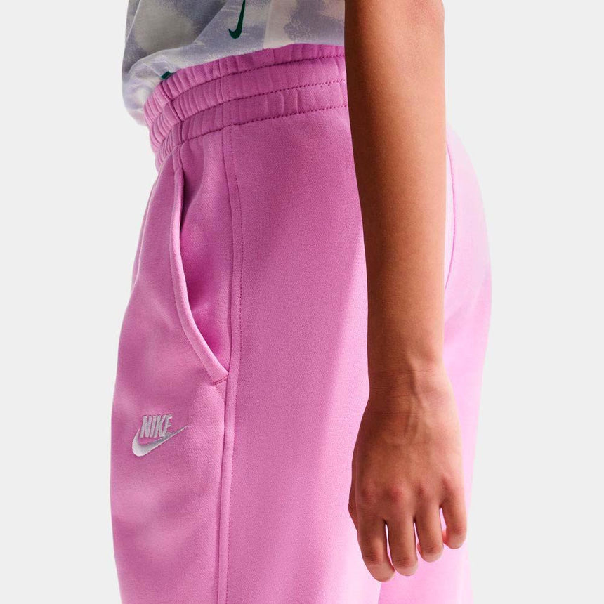 Pantalón Nike Sportswear Club Fleece Ajustado De Talle Alto - Niña