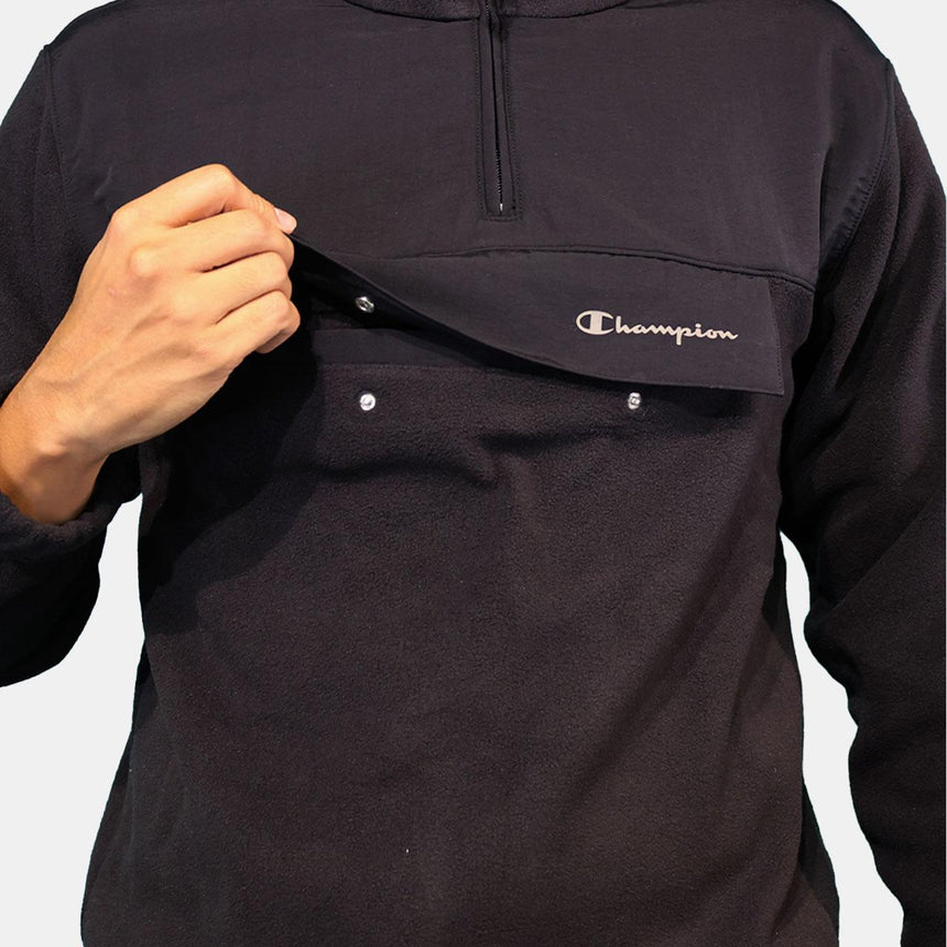 Champion Hooded Half Zip Sweatshirt