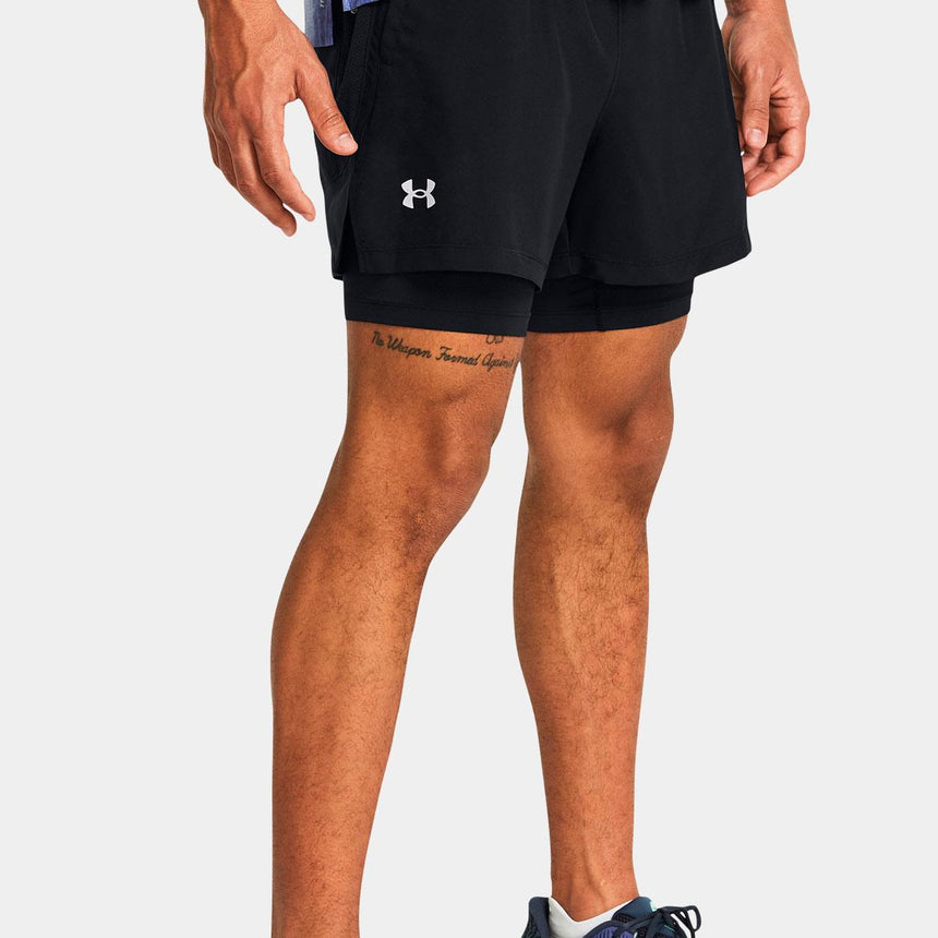 Pantalones Cortos Ua Launch 2-IN-1 5” Para Hombre