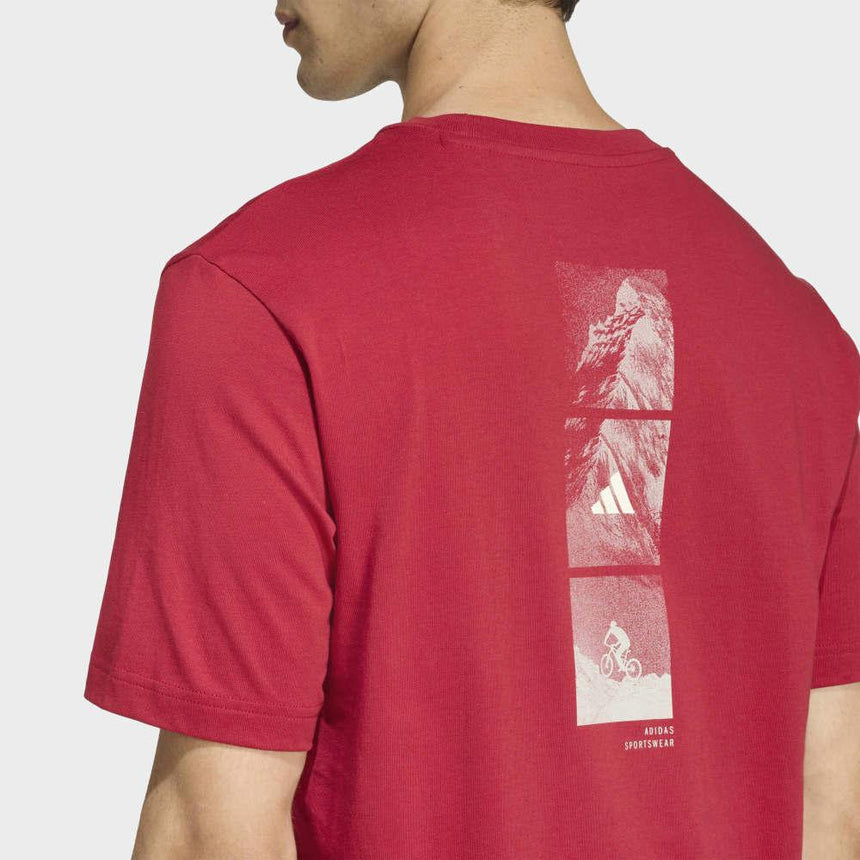 adidas Camiseta Essentials Linear Logo T-Shirt Red
