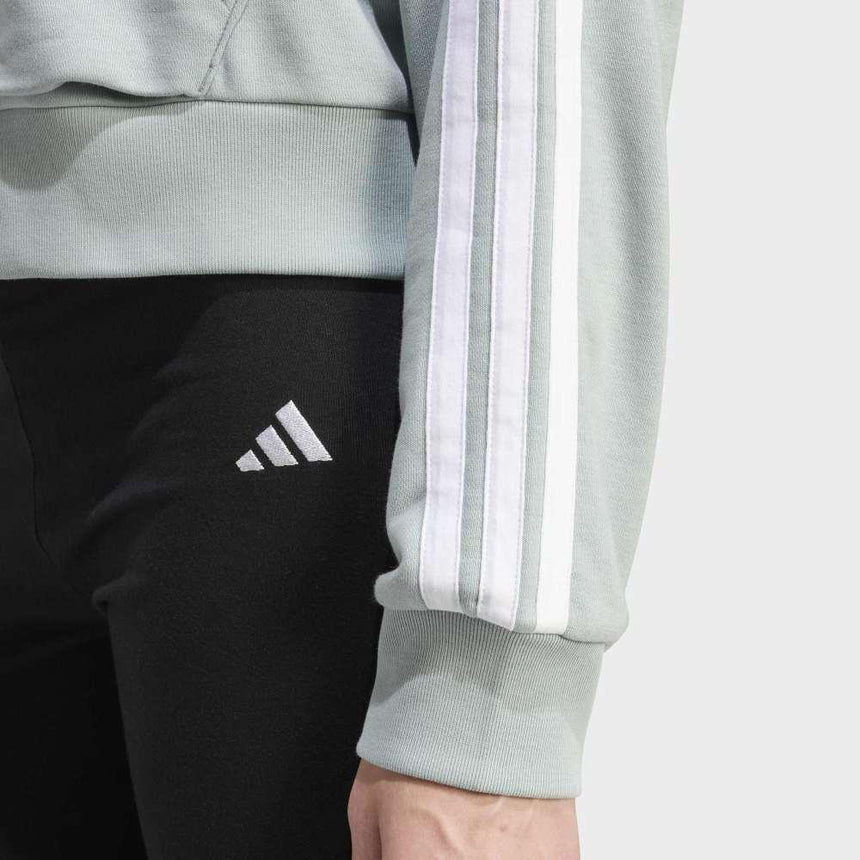 adidas Sudadera Con Capucha Essentials French Terry QuarteR-Zip 3 Bandas