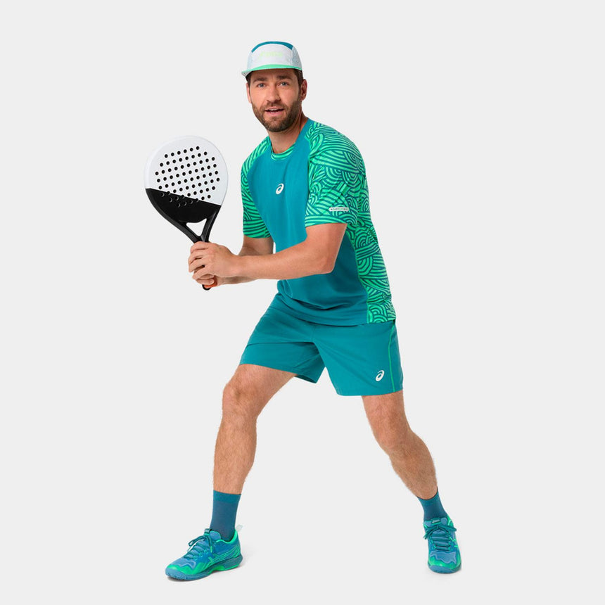 Camiseta Asics Padel Court All Over Print Ss Top Hombre