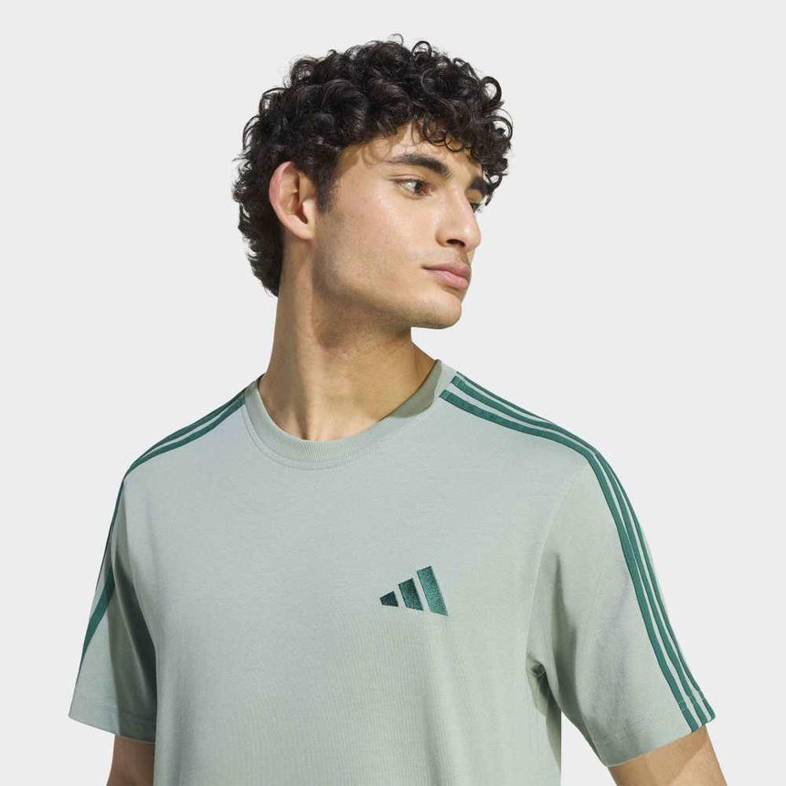 adidas Camiseta De Punto Con Logotipo A La Izquierda Del Pecho Essentials 3 Stripes