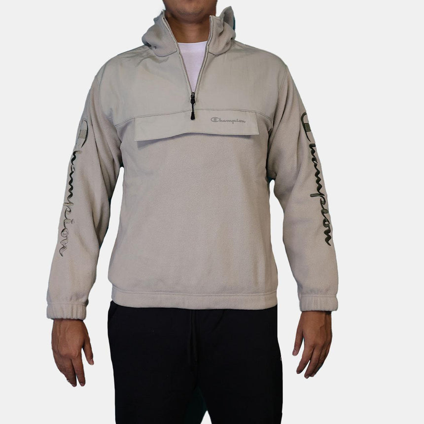 Champion Hooded Half Zip Sweatshirt