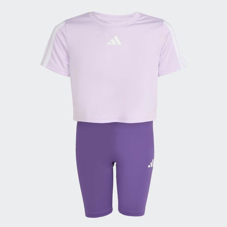 adidas Conjunto Camiseta Y Mallas Train Essentials 3 Bandas (adolescentes)