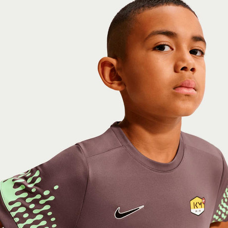 Camiseta De Fútbol Nike Kylian Mbappé Academy DrI-Fit De Manga Corta Para Niño/a