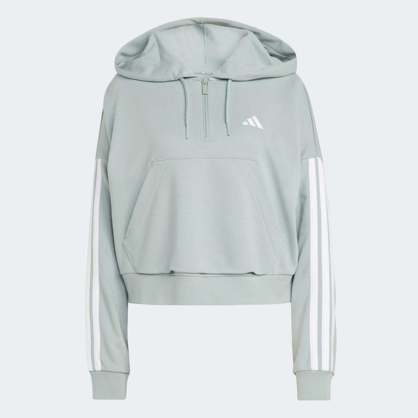 adidas Sudadera Con Capucha Essentials French Terry QuarteR-Zip 3 Bandas
