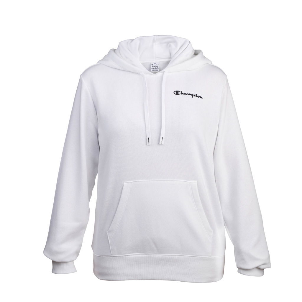 Champion small clearance script logo hoodie